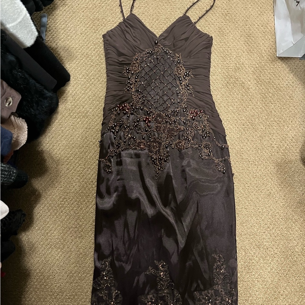 Beautiful beaded midi cocktail dress